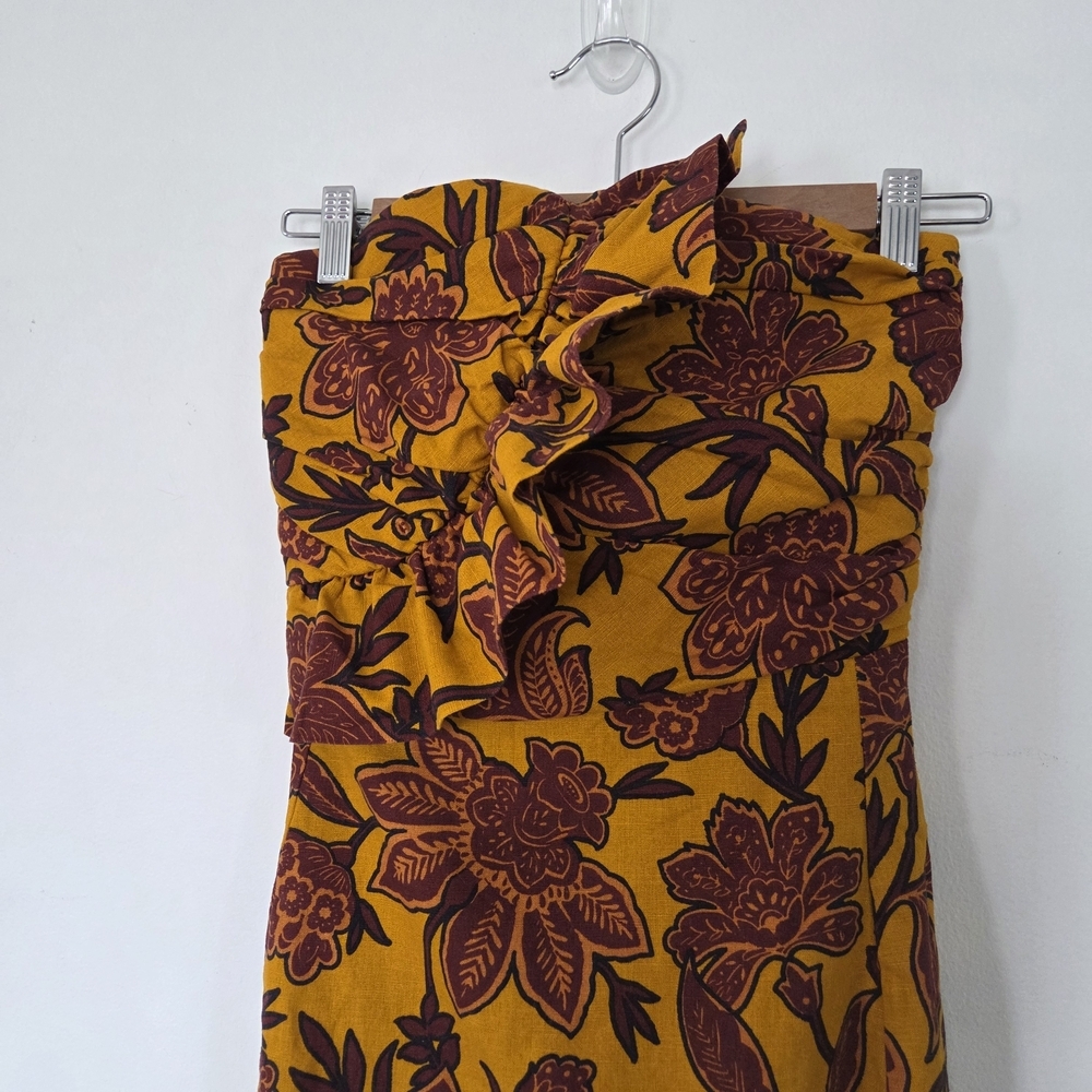 Sézane Strapless midi dress - Picture 3 of 12